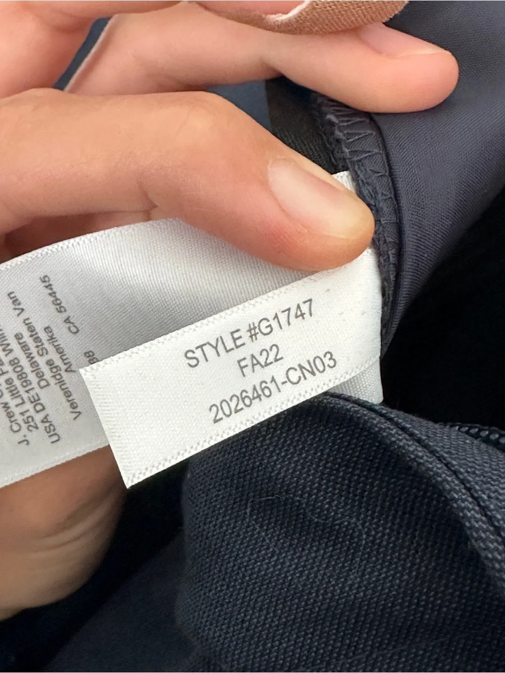 J. Crew size w34